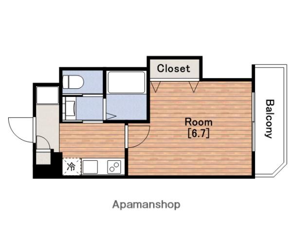 LUXEドーム前Ⅰ(1K/3階)の間取り写真