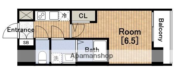 エスリード阿波座パークレジデンス(1K/7階)の間取り写真