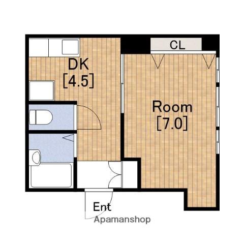 パシフィック南船場(1DK/6階)の間取り写真