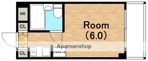 ラパンジール九条(ワンルーム/4階)の間取り写真