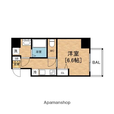 MCOURT靱公園(1K/7階)の間取り写真
