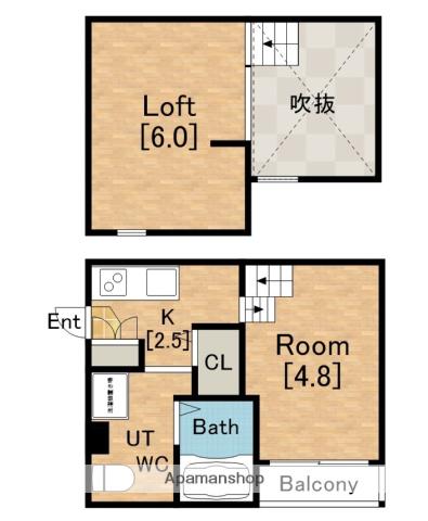 REVE住之江(ワンルーム/1階)の間取り写真