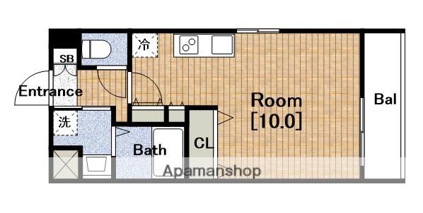 エスリード弁天町南(1K/6階)の間取り写真