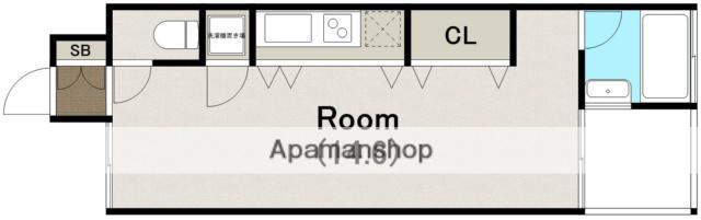 匠空KYOMACHIBORI(ワンルーム/3階)の間取り写真