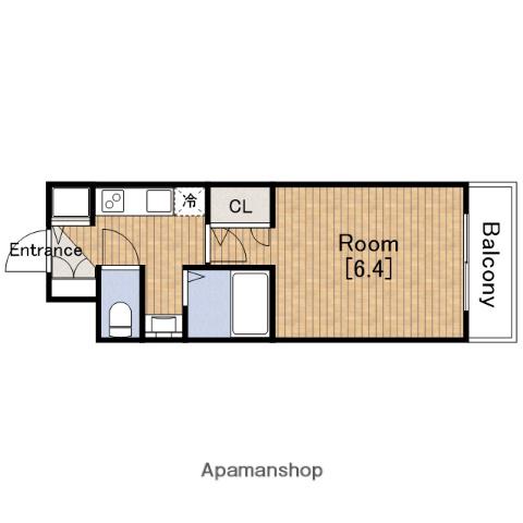 プレミアムコート大正フロント(1K/7階)の間取り写真