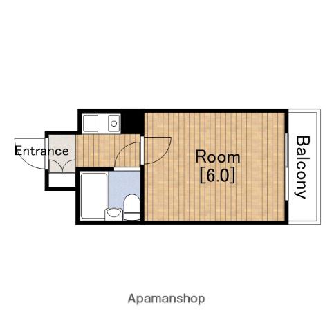 グレース日本橋(1K/2階)の間取り写真