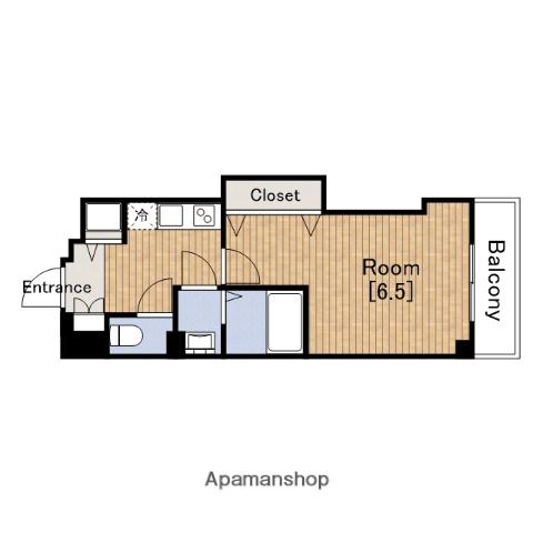 LUXE難波西Ⅰ(1K/9階)の間取り写真