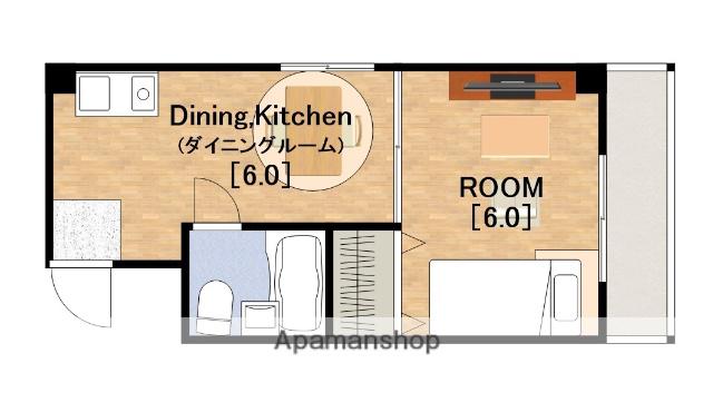 デイズハイツ境川(1DK/4階)の間取り写真