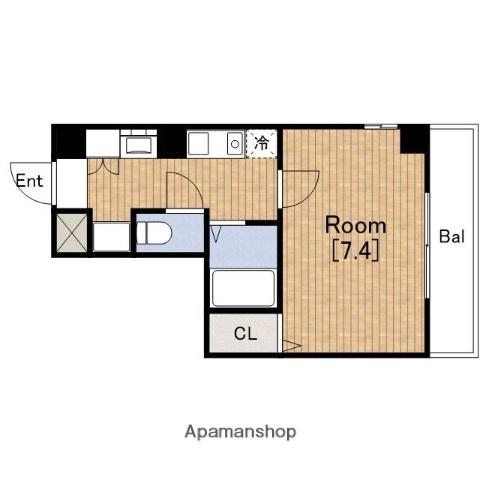 MPLAZA住吉公園弐番館(1K/8階)の間取り写真