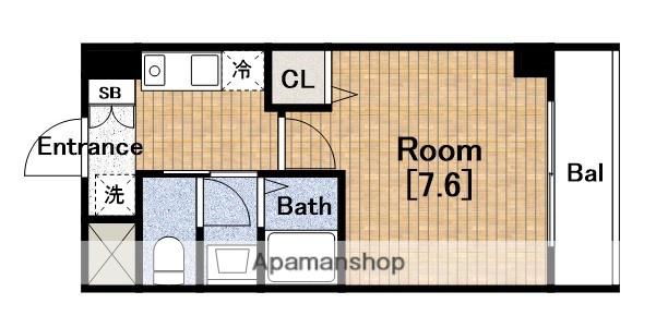 MPLAZA住吉公園弐番館(1K/5階)の間取り写真
