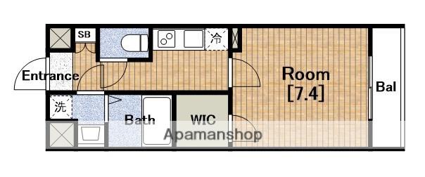 FOR REALIZE大阪ウエストベイ(1K/3階)の間取り写真