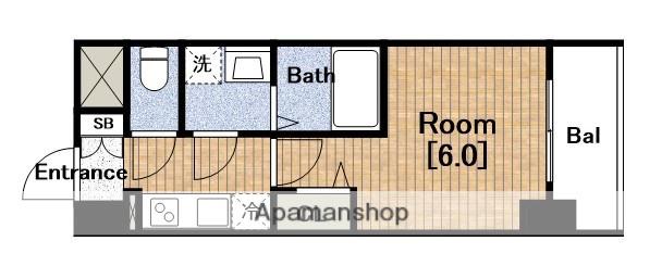 エスリードレジデンス大阪本町(1K/10階)の間取り写真