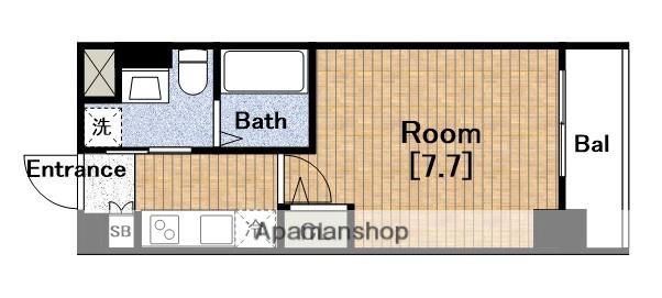 LIVIAZ NAMBA SOL(1K/12階)の間取り写真