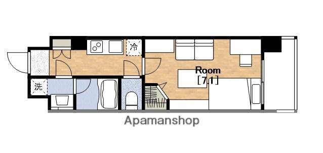 ミラージュパレス難波幸町(1K/7階)の間取り写真