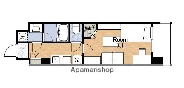 ミラージュパレス難波幸町(1K/7階)の間取り写真
