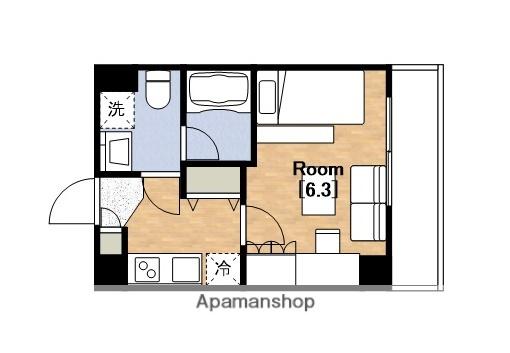 MESSAGE九条みなと通Ⅱ(1K/3階)の間取り写真