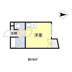 グランコーポ我孫子(ワンルーム/4階)の間取り写真