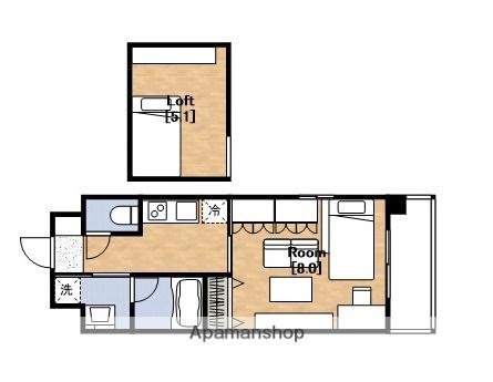 TAANE夕凪(1K/10階)の間取り写真