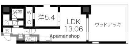 プレジオ鎗屋町(1LDK/2階)の間取り写真
