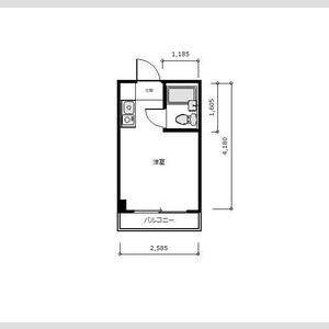 ベストレジデンスあびこ(ワンルーム/6階)の間取り写真