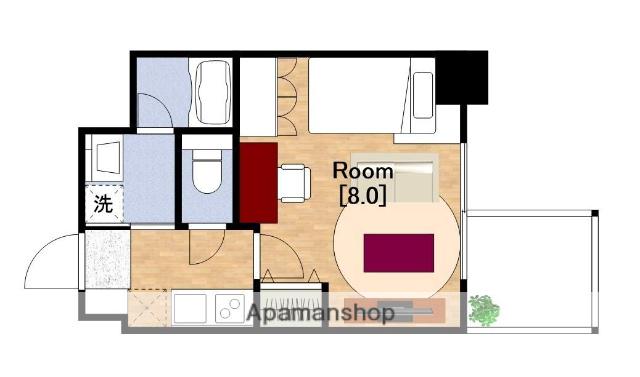 セレニテ本町リアン(1K/11階)の間取り写真