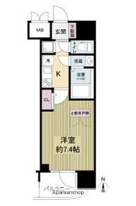 セレニテ本町東リアン(1K/3階)の間取り写真