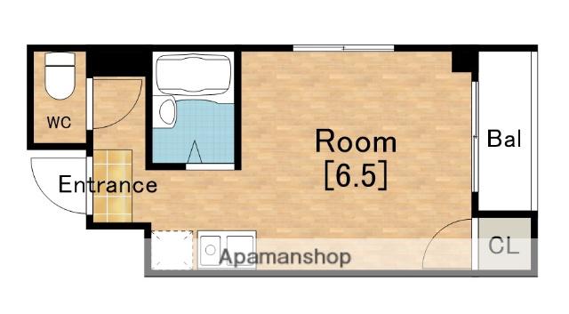 セラ天王寺 B(ワンルーム/2階)の間取り写真