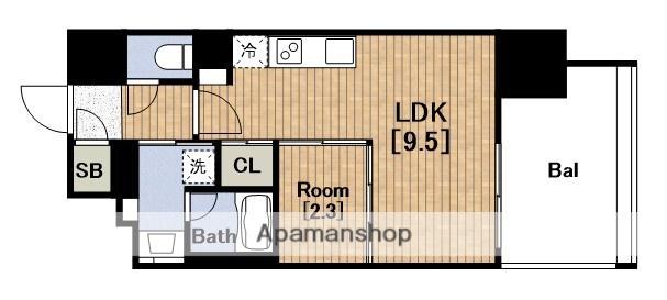 J.GRAN COURT京町堀(1LDK/5階)の間取り写真