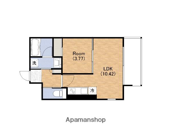 プレジオ弁天町(1LDK/10階)の間取り写真