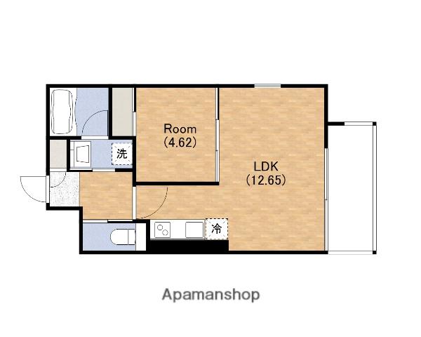 プレジオ弁天町(1LDK/10階)の間取り写真