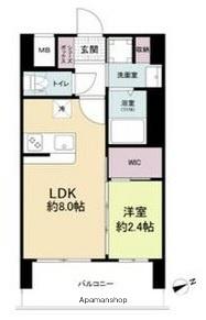 セレニテ難波ミラク壱番館(1DK/11階)の間取り写真