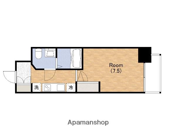 エグゼ大阪DOME CITYグレイス(1K/13階)の間取り写真