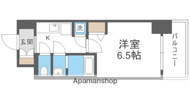 ベイサイドパークOSAKAノースレジデンス(1K/7階)の間取り写真