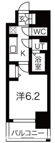 ファステート大正駅前トロフィ(1K/7階)の間取り写真