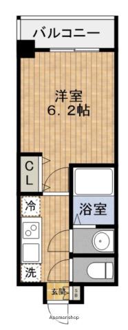 グランパシフィック今里南(1K/6階)の間取り写真