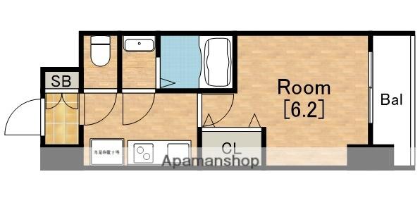 グランパシフィック今里南(1K/7階)の間取り写真