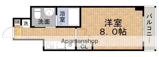 PIANO FORTEピアノ フォルテ(1K/9階)の間取り写真