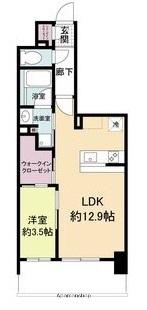 リビオメゾン新大阪(1LDK/6階)の間取り写真