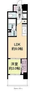 リビオメゾン新大阪(1LDK/13階)の間取り写真