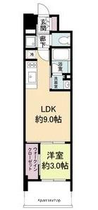 リビオメゾン新大阪(1LDK/13階)の間取り写真