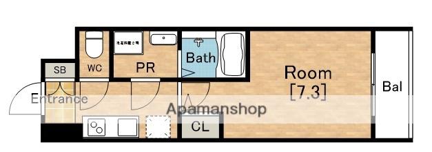 エスリードレジデンス大阪谷町THE・MARKS(1K/15階)の間取り写真