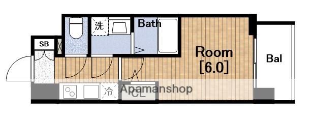 エスリードザ・グレア大阪(1K/11階)の間取り写真