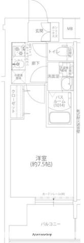 LOUIS RESIDENCE 天王寺町北(1K/11階)の間取り写真