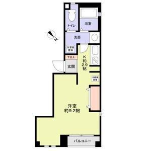 梅田淀屋橋MNT(1K/2階)の間取り写真