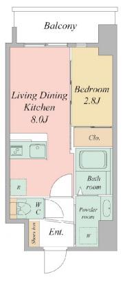 セレニテ日本橋エクラ(1LDK/6階)の間取り写真