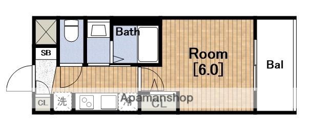 エステムコート難波ウエスト-SIDE8エクシーナ(1K/10階)の間取り写真