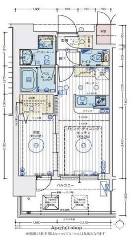 エステムコート難波ウエスト-SIDE8エクシーナ(1LDK/10階)の間取り写真
