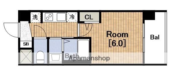 エステムコート難波ウエスト-SIDE8エクシーナ(1K/8階)の間取り写真