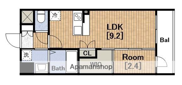 セレニテ谷町四丁目アリエ(1LDK/7階)の間取り写真