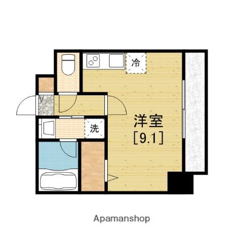 /エグゼ難波南2(ワンルーム/2階)の間取り写真